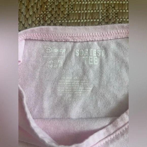 Disney Children's Short Sleeve Minnie Mouse Graphic Tee, Peplum,Girl's Size 6 - Picture 7 of 7